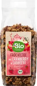 dmBio Früchtetee-Mischung Cranberry & Erdbeere, lose, 125 g
