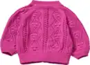 Bild 2 von ALANA Strickjacke mit Ajour-Struktur, beere, Gr. 68