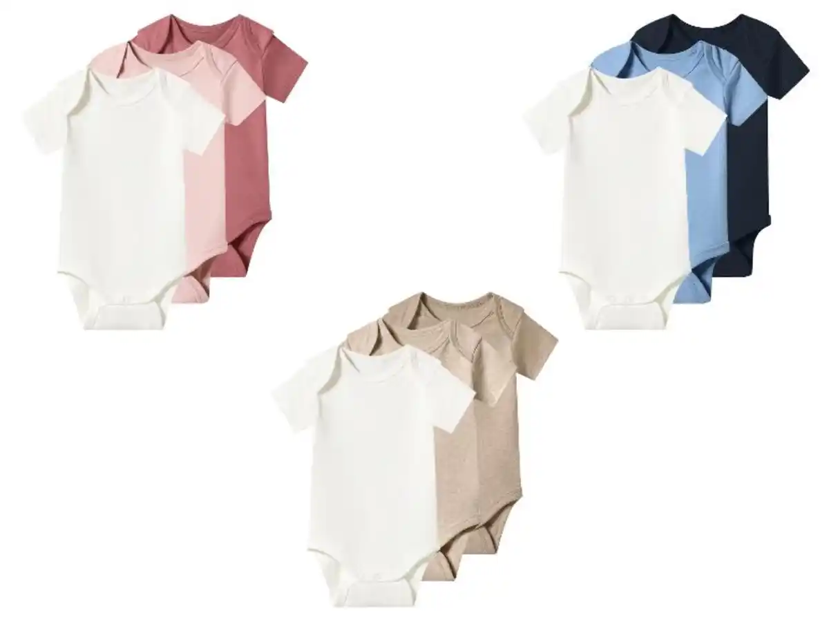 Bild 3 von LUPILU® Baby Bodys, 3 Stück