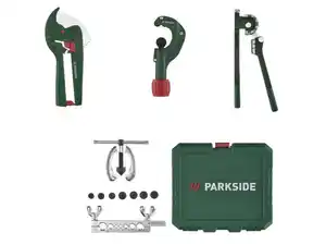 PARKSIDE® Rohrschneider PVC, Rohrschneider Kupfer, Rohrbiegezange, Doppel-Bördelwerkzeug-Set