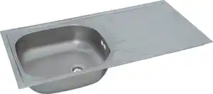 respekta Einbauspüle Edelstahl 860 x 435 mm SPÜLE8x4SET 860 x 435 mm