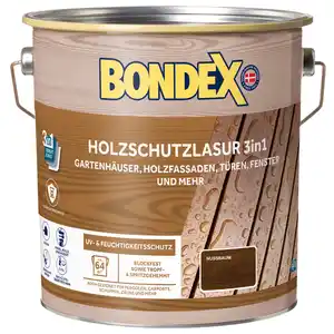 Bondex Holzschutzlasur 3in1 4 L nussbaum