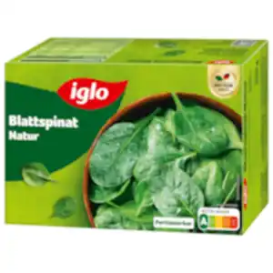 Iglo Blattspinat natur oder Würz-Spinat mit Zwiebeln