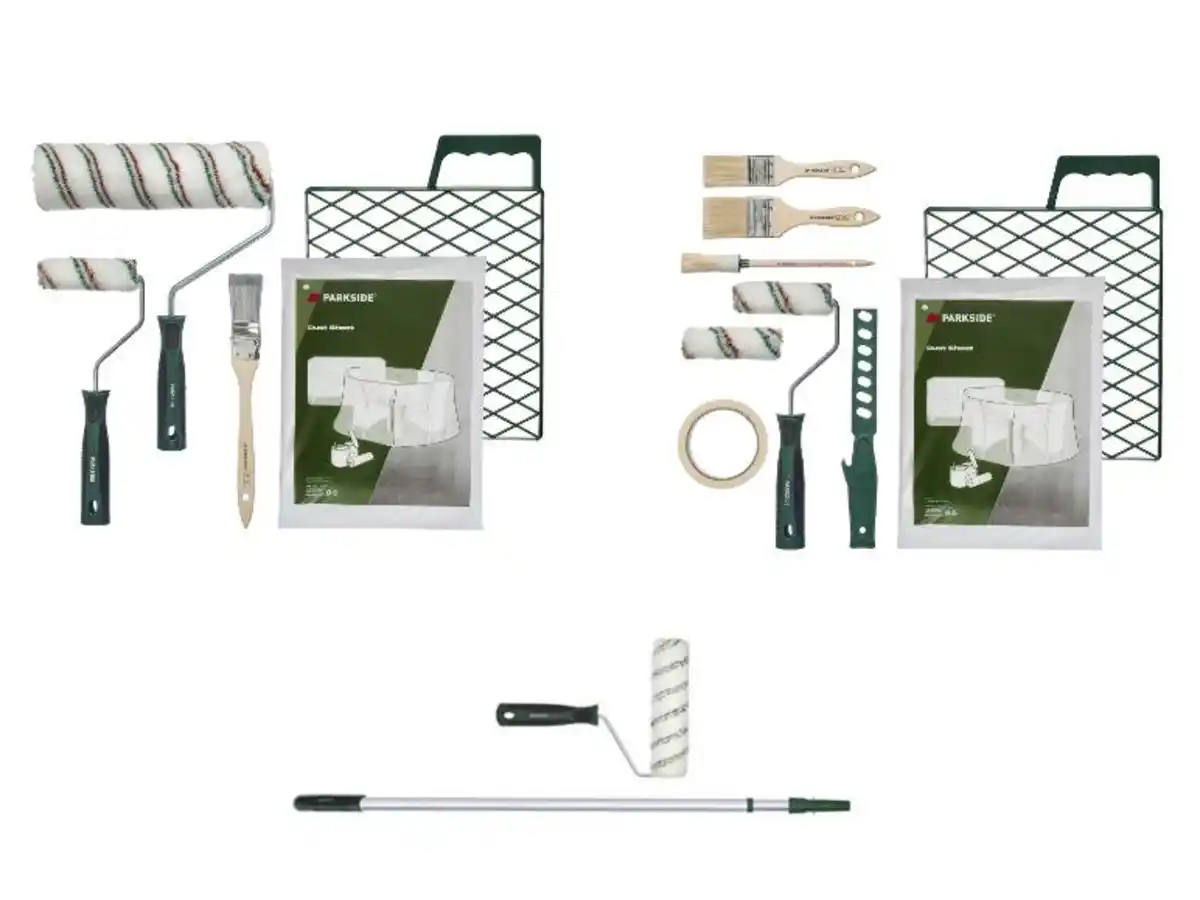 Bild 2 von PARKSIDE® Maler-Starter-Set, 7- bzw.- 10-tlg. \ Farbwalze mit Alu-Teleskopstange, 3-tlg.
