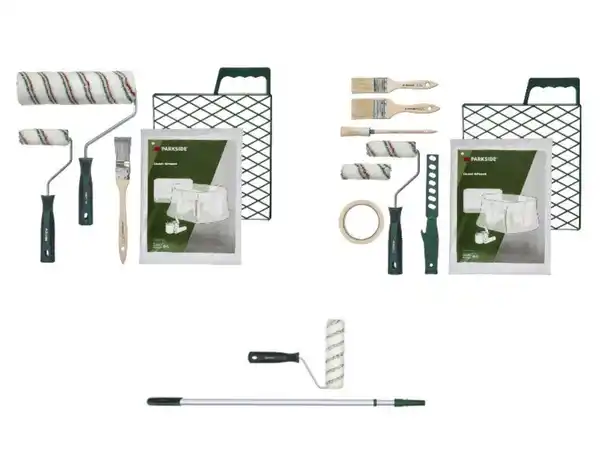 Bild 2 von PARKSIDE® Maler-Starter-Set, 7- bzw.- 10-tlg. \ Farbwalze mit Alu-Teleskopstange, 3-tlg.
