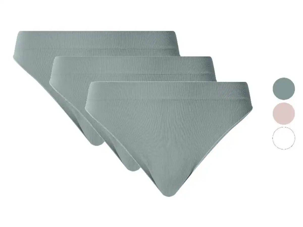 Bild 3 von ESMARA® Damen Gerippte Strings, 3 Stück