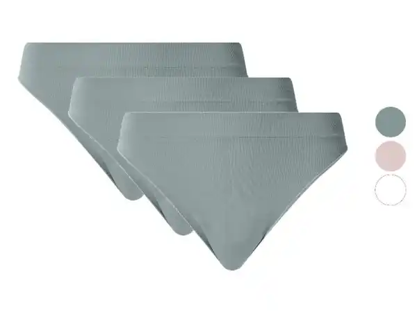 Bild 3 von ESMARA® Damen Gerippte Strings, 3 Stück