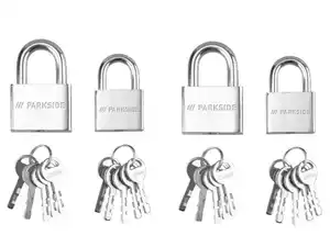 PARKSIDE® Vorhängeschlösser / Zahlenschlösser / Outdoor-Vorhängeschloss / Vorhängeschloss-Stahlkabel,  40 mm