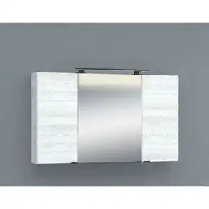 Astor Spiegelschrank 'Fanö' Kieferfarben weiß 120 x 70 x 16,5 cm