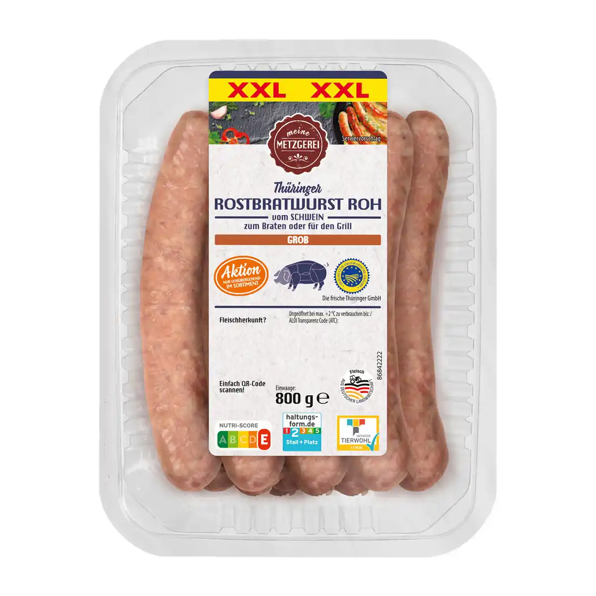 Bild 1 von MEINE METZGEREI Thüringer Rostbratwurst XXL