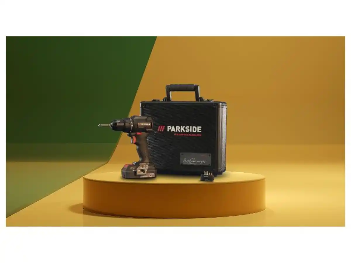 Bild 1 von PARKSIDE PERFORMANCE® 20V Weltrekord Akku-Bohrschrauber »PPABSS 20 Li A1 - Arnold Schwarzenegger«, mit Akku und Ladegerät ""