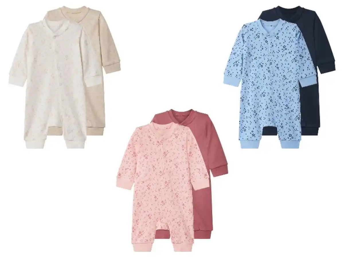 Bild 3 von LUPILU® Baby Schlafoverall, 2 Stück