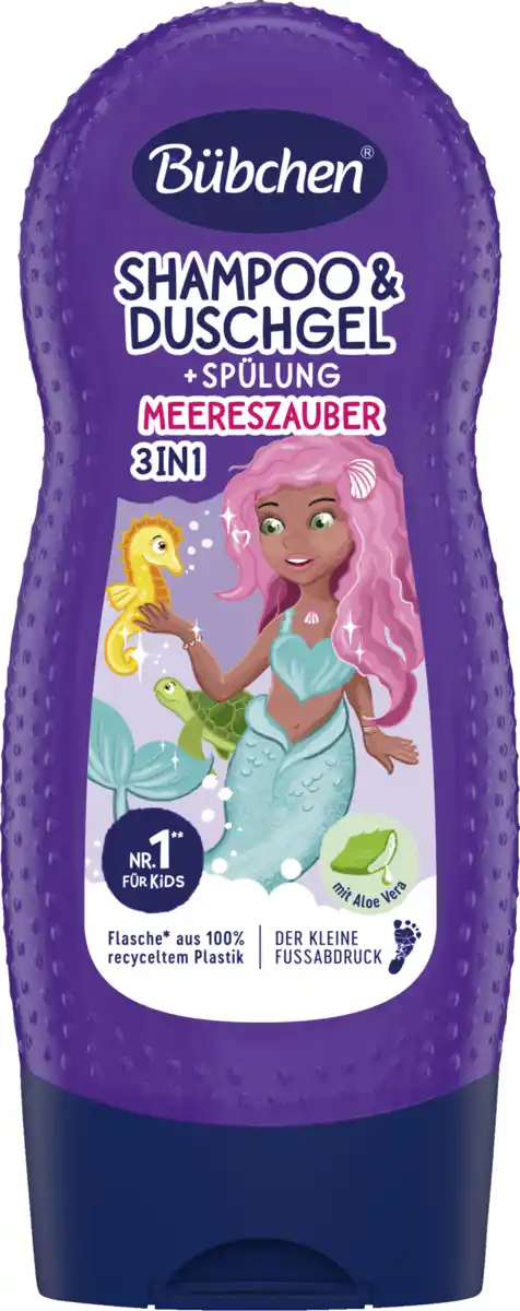 Bild 1 von Bübchen Kids 3in1 Shampoo & Duschgel + Spülung Meereszauber, 230 ml