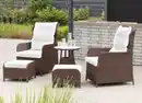 Bild 3 von Hardin 1fachgut 11tlg. Lounge-Sessel mit Hocker und Tisch inkl. Polsterauflagen - Braun