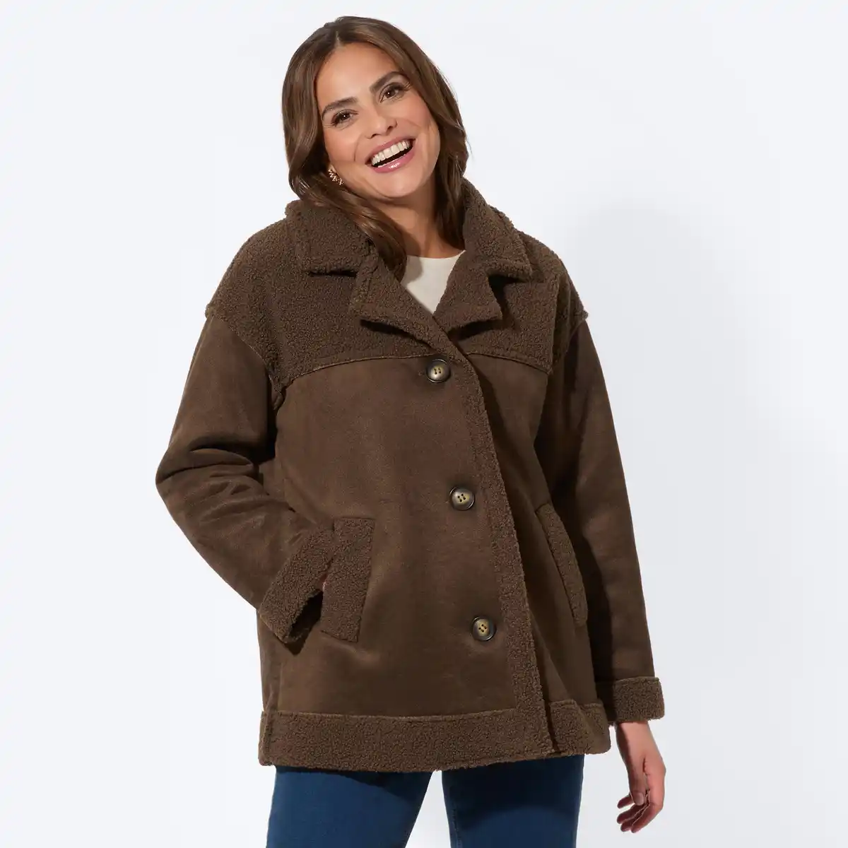 Bild 1 von Damen-Jacke mit Teddyfell