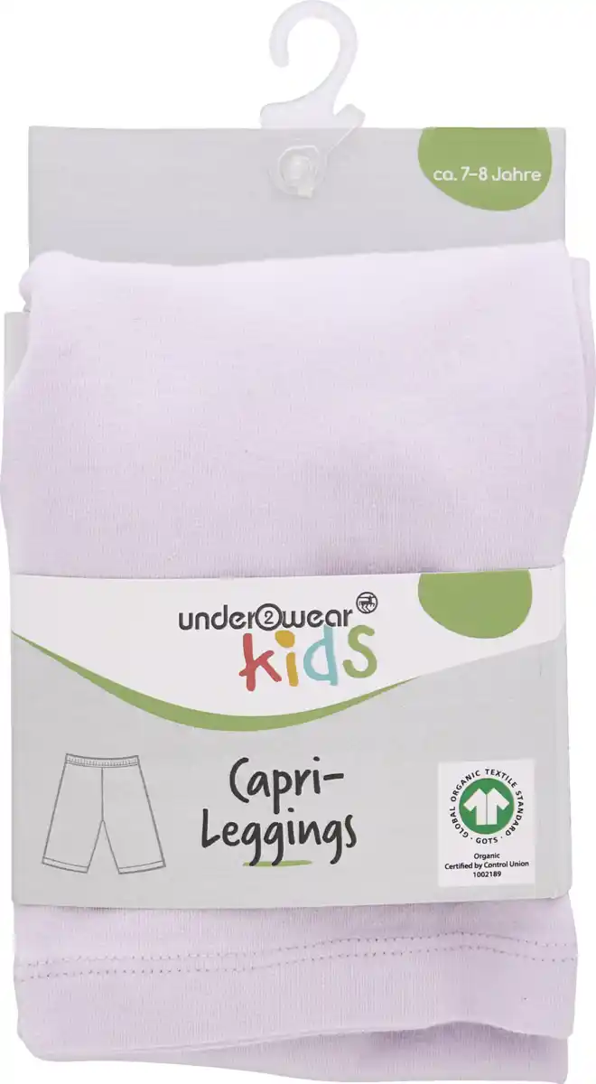 Bild 1 von under2wear kids Capri Leggings flieder 110/116 GOTS mw