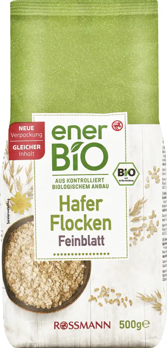 Bild 1 von enerBiO Hafer Flocken Feinblatt, 500 g