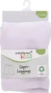 under2wear kids Capri Leggings flieder 134/140 GOTS mw