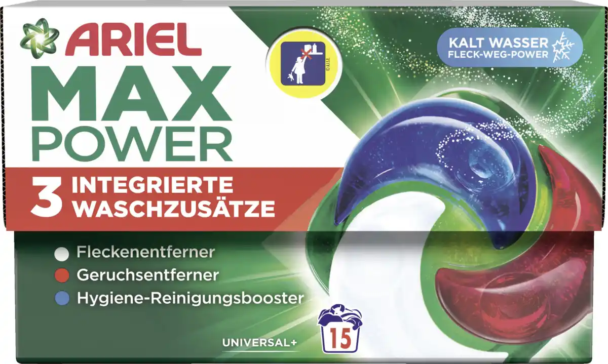 Bild 1 von Ariel Vollwaschmittel Pods MaxPower 15 WL
