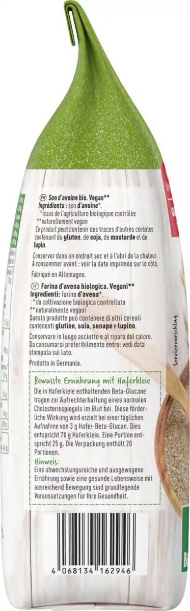 Bild 2 von enerBiO Haferkleie Bioland, 500 g