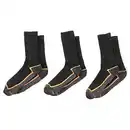 Bild 1 von TOPCRAFT Damen und Herren Arbeitsocken 3er-Pack, Orange, 35/38