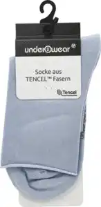 under2wear Tencel Kurzschaftsocke hellblau 39/42