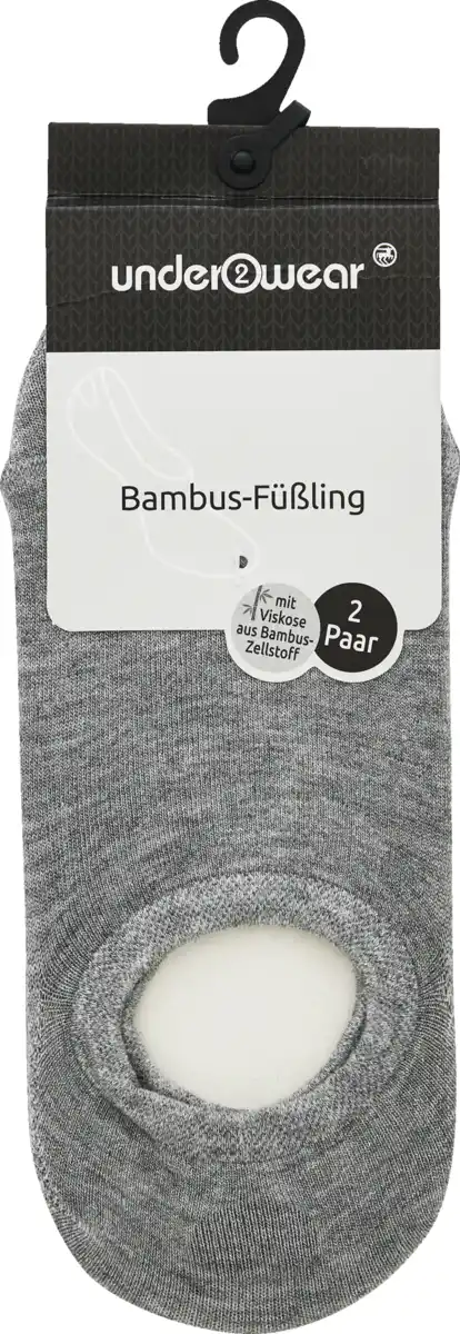 Bild 1 von under2wear Bambus Füssling DP grau Mel. 39/42