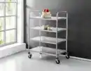 Bild 2 von Better Home Servierwagen mit 4 Böden & 4 Rollen aus Edelstahl, ca. 95 x 50 x 117 cm