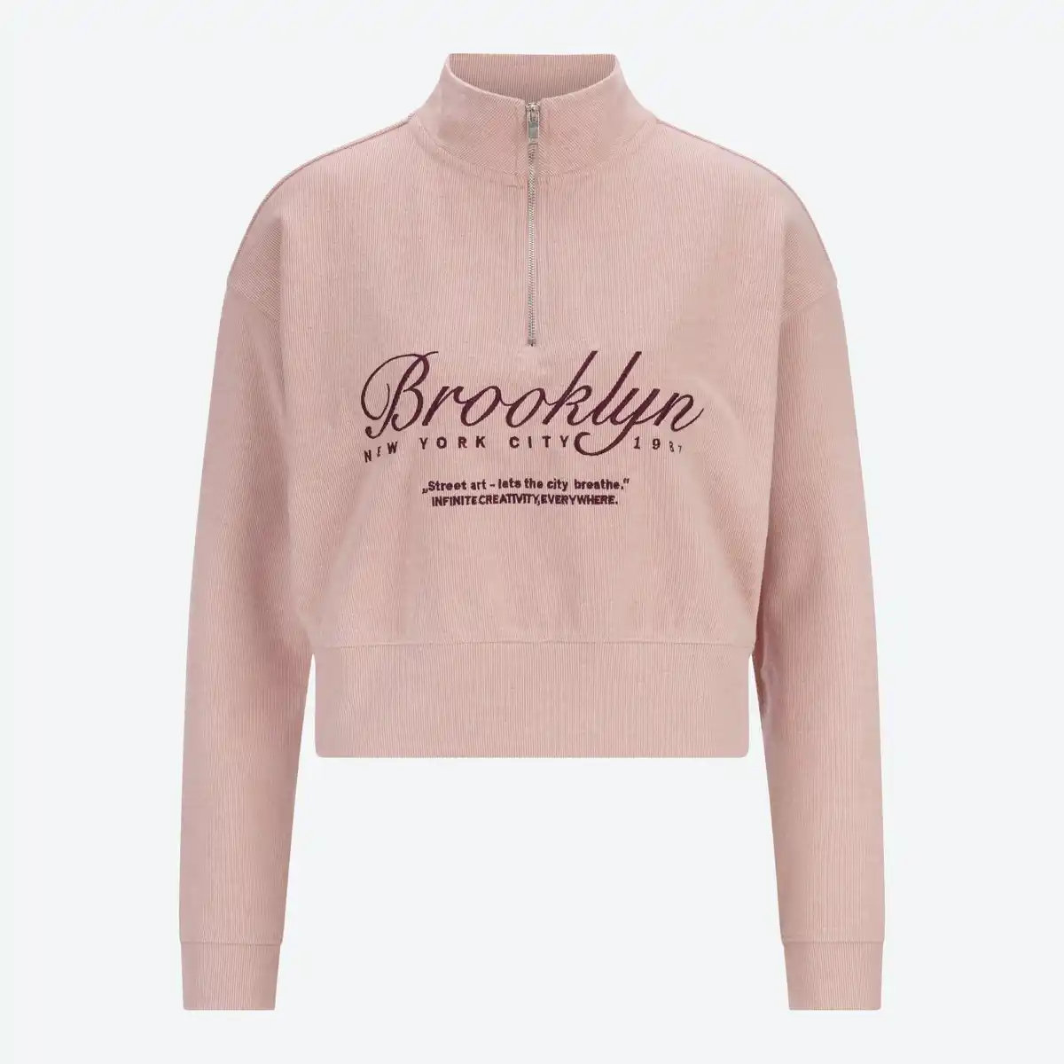 Bild 3 von Damen-Sweatshirt mit Troyerkragen
