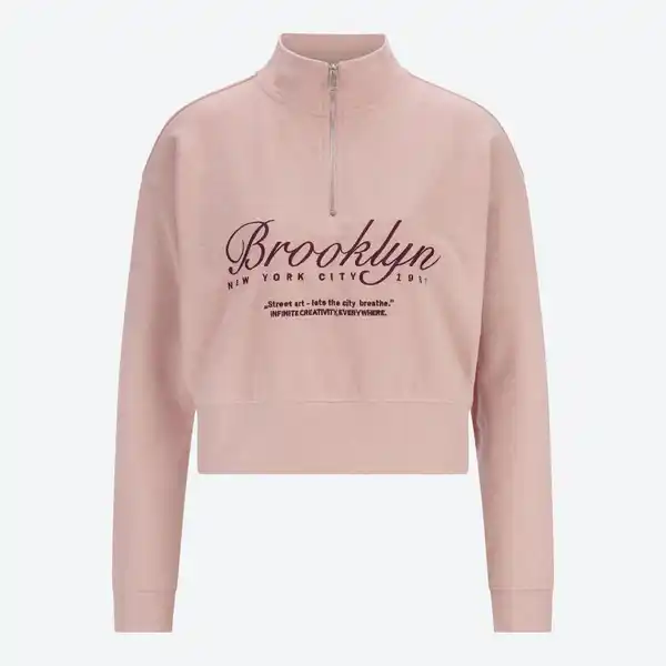Bild 3 von Damen-Sweatshirt mit Troyerkragen