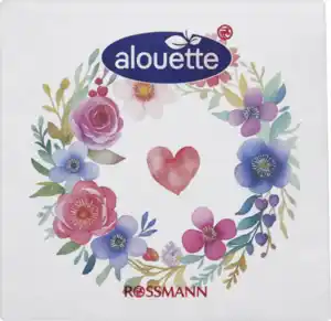 alouette Cocktail-Serviette Herz/Kranz