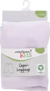 under2wear kids Capri Leggings flieder 122/128 GOTS mw