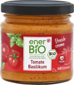 enerBiO Tomate Basilikum Streichcreme, 180 g
