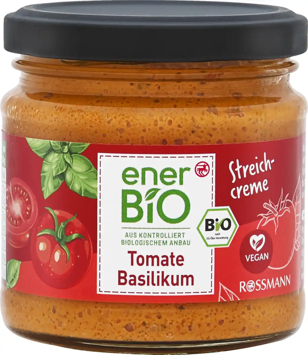 Bild 1 von enerBiO Tomate Basilikum Streichcreme, 180 g