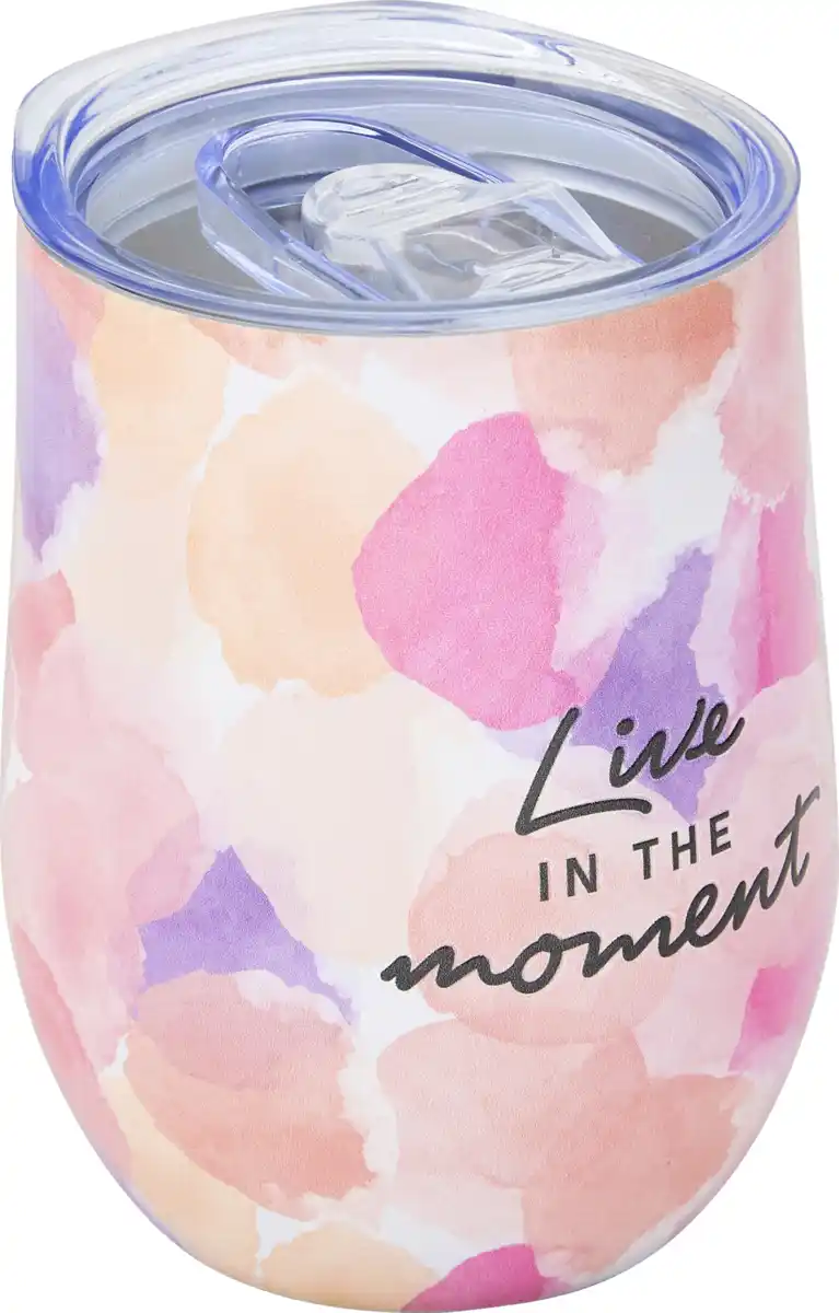 Bild 2 von IDEENWELT Doppelwandiger Becher 330 ml "Live in the moment"