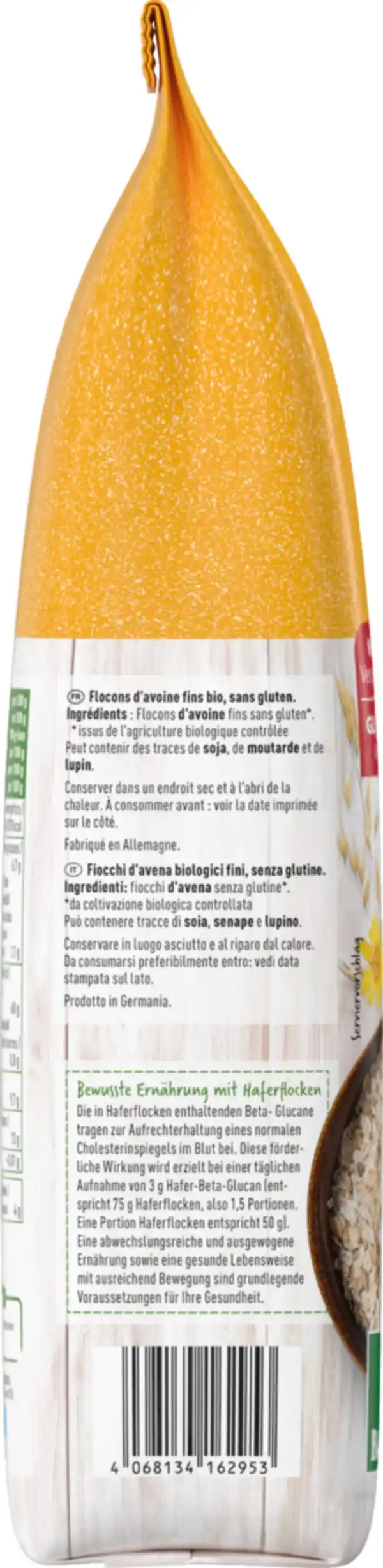 Bild 2 von enerBiO Glutenfreie Haferflocken Feinblatt Bioland, 500 g