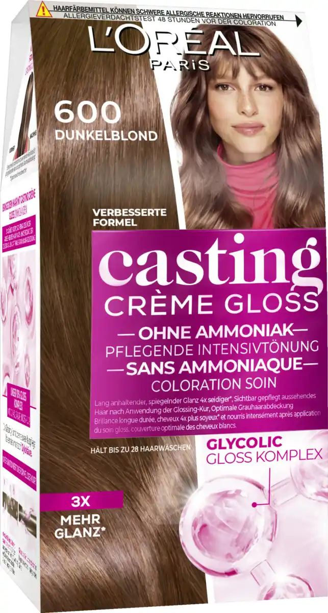 Bild 1 von L’Oréal Paris Casting Creme Gloss Pflegende Intensivtönung 600 Dunkelblond