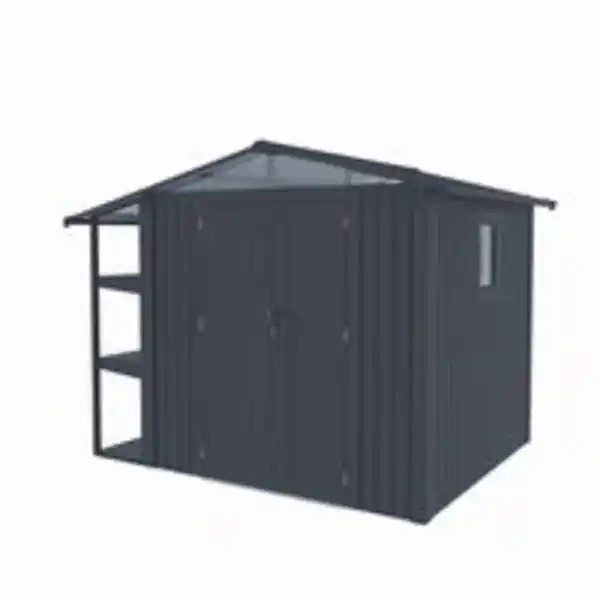 Bild 2 von Never Indoor Metallgerätehaus "LAURA", ca. 295 x 232 x 220 cm - Glänzendes Grau