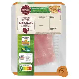 MEINE METZGEREI Puten-Ministeaks 400 g