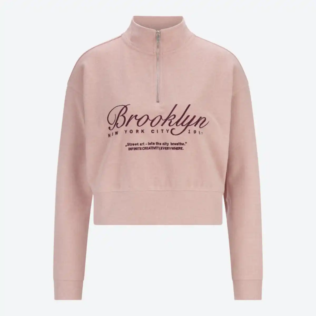 Bild 2 von Damen-Sweatshirt mit Troyerkragen