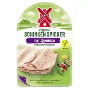 RÜGENWALDER MÜHLE Veganer Schinken Spicker 80 g, Grillgemüse