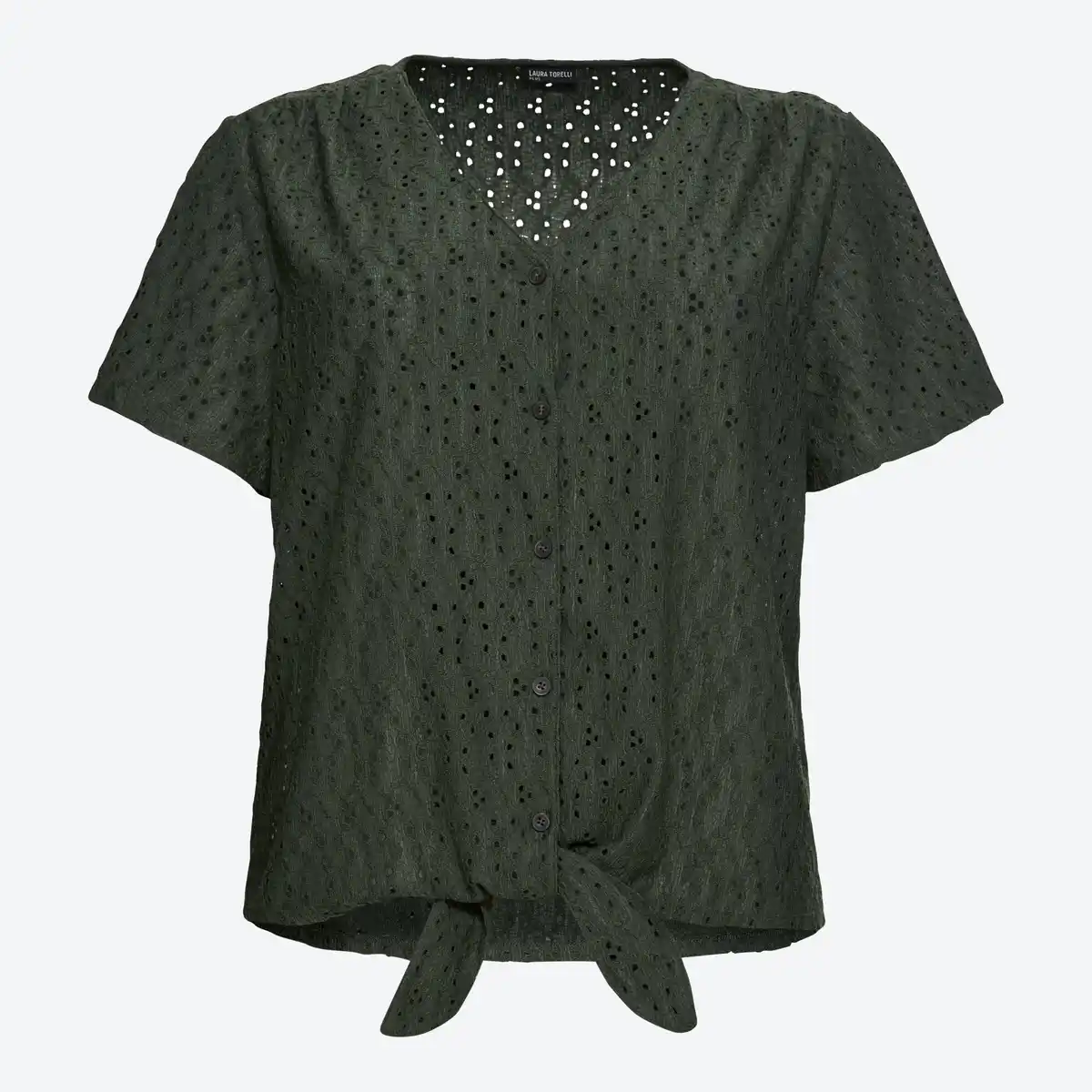 Bild 3 von Damen-T-Shirt mit Knopfleiste, große Größen