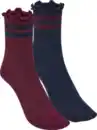 Bild 1 von IDEENWELT Damen-Ripp-Socken dunkelblau/bordeaux Gr. 35/38