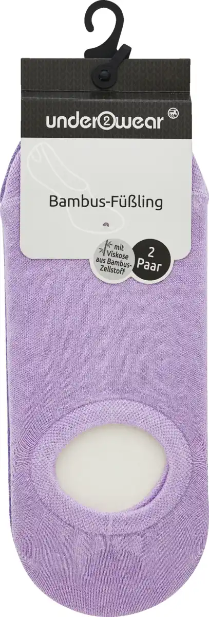Bild 1 von under2wear Bambus Füssling DP Modefarben lila/flieder 35/38