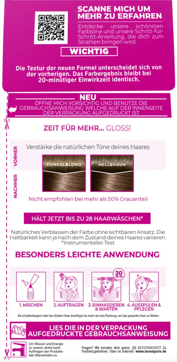 Bild 2 von L’Oréal Paris Casting Creme Gloss Pflegende Intensivtönung 600 Dunkelblond