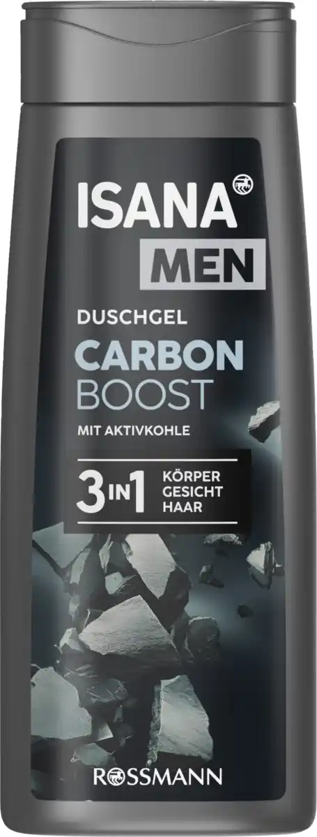 Bild 1 von ISANA MEN 3in1 Duschgel Carbon Boost, 300 ml