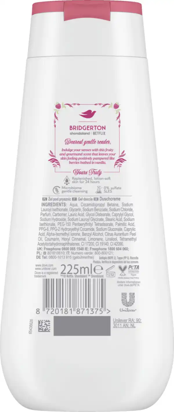 Bild 2 von Dove Duschcreme Bridgerton Raspberry Rendezvous LE, 225 ml