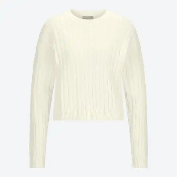 Bild 3 von Damen-Zopfstrickpullover mit Viskose