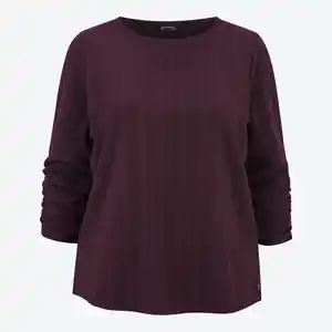 Damen-Langarmshirt mit Struktur, große Größen