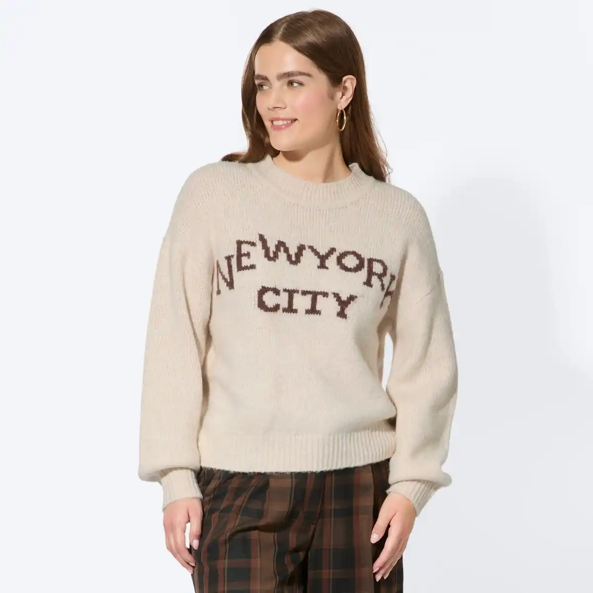 Bild 1 von Damen-Pullover mit Schriftzug